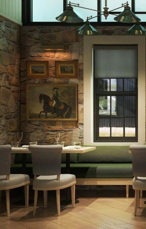 Interior dining room of Greystones