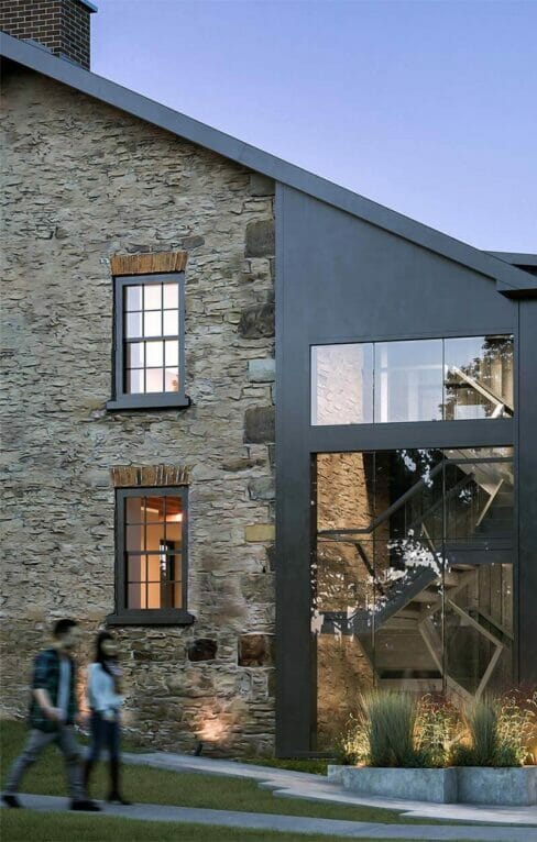 new and old collaboration of the rehabilitation of Greystones building